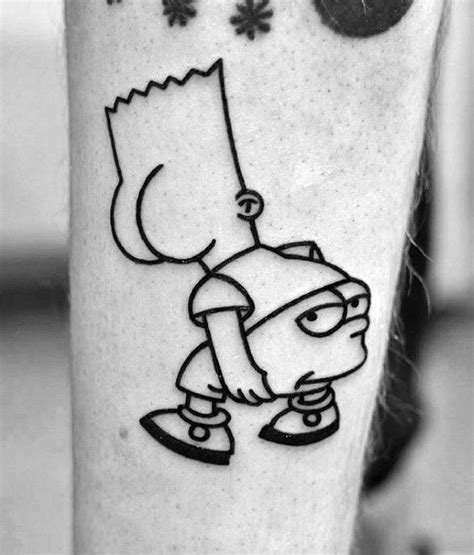 bart simpson tattoo stencil